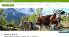 Desktop Screenshot of hausundhofag.ch