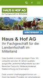 Mobile Screenshot of hausundhofag.ch